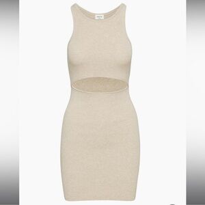 Cream bodycon dress